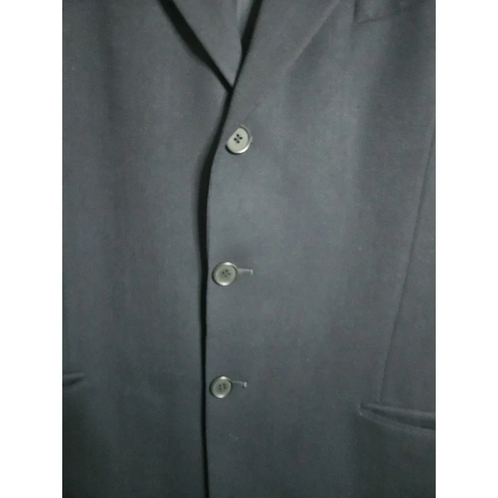 Vtg Giorgio Armani Collezioni Saks 5th Ave Men Wool Suit Jacket Blazer 44L Italy